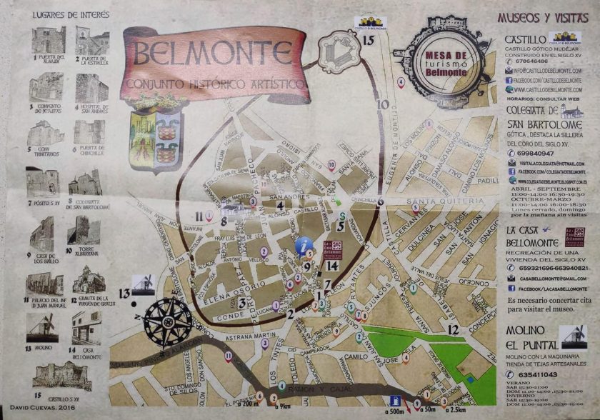 Belmonte mapa de la ciudad hoy viajamos