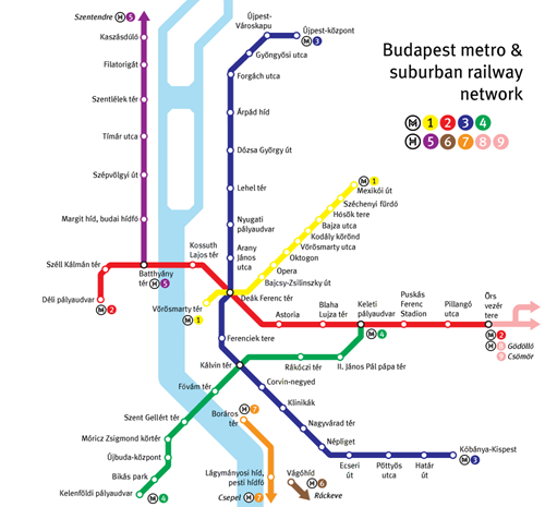 Transporte en Budapest plano metro hoy viajamos