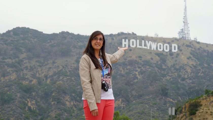 Los Ángeles por hoy viajamos cartel de Hollywood