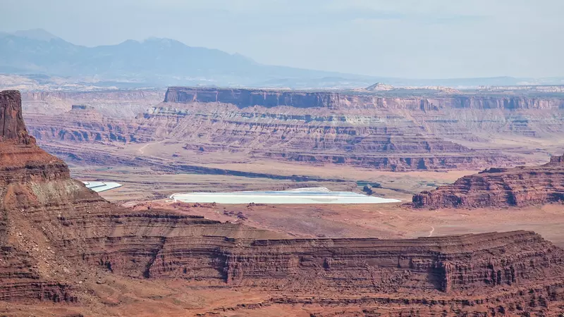 Potash Point al fondo Dead Horse Point, Hoy viajamos