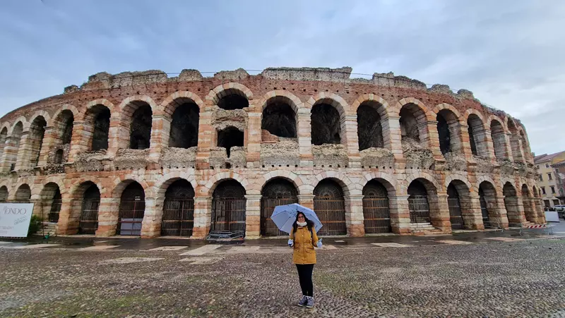 Arena de verona, ruta por el norte de Italia