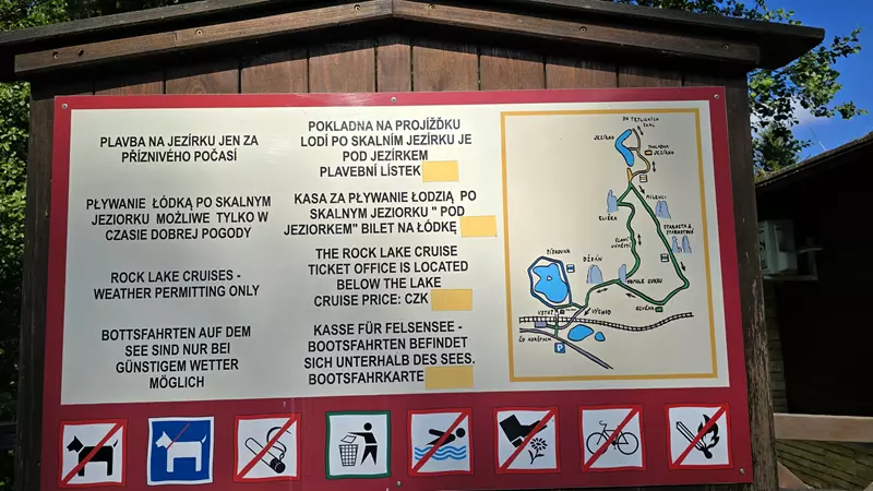Mapa de Las Rocas Adršpach-Teplice, hoy viajamos