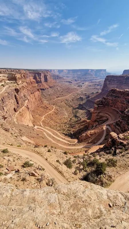 Shafer Canyon Road en Canyolands