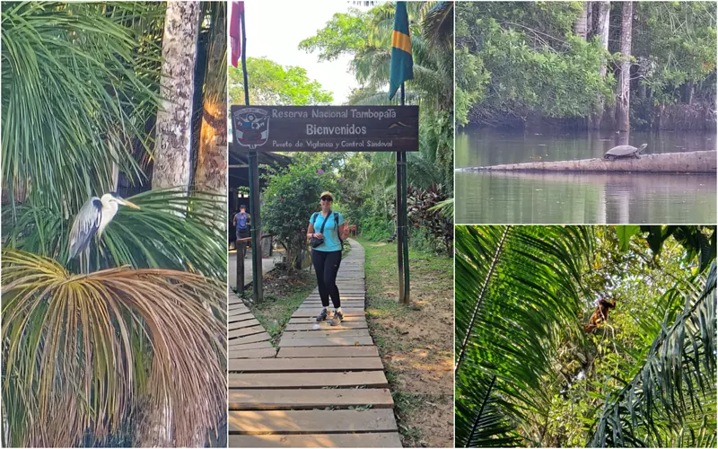 Entrada de acceso a la Reserva Nacional Tambopata, área natural protegida de la Amazonía peruana