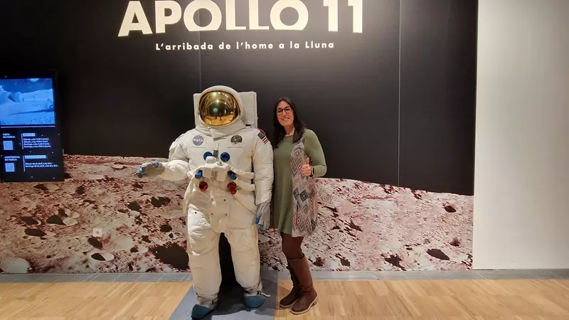 exposición apollo 11 en caixaforum valencia hoy viajamos