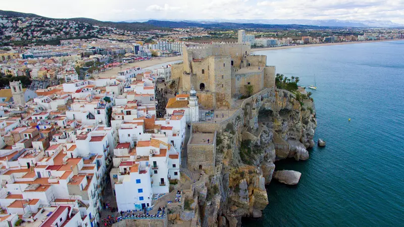 vista de Peñíscola desde el aire