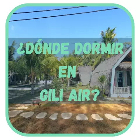donde dormir en gili air