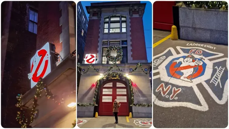 Edificio Cazafantasmas, Nueva York en Navidad