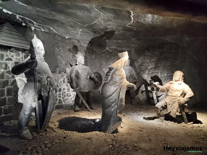 Esculturas de sal, minas de la sal de Wieliczka