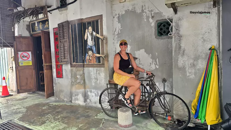 Arte urbano y murales del centro histórico de George Town Malasia