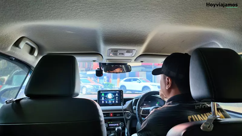 Traslado en Grab durante nuestra ruta por Malasia