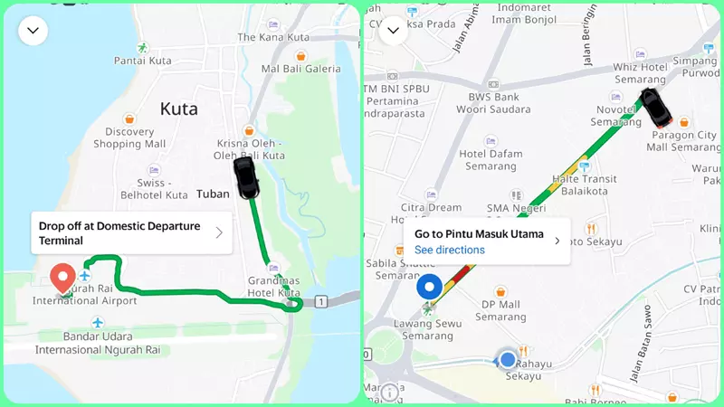 Importante tener internet para utilizar GRAB, Holafly en Indonesia