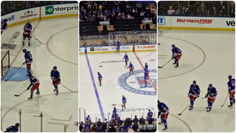 Hockey sobre hielo, Nueva York en Navidad