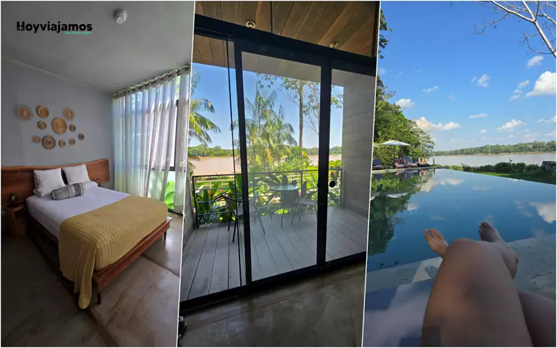 Habitación del hotel Enai en Puerto Maldonado, alojamiento situado junto al río Madre de Dios