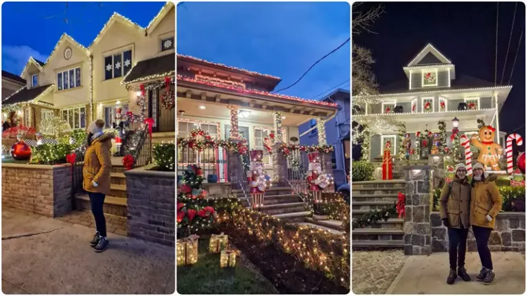 Las famosas casas, Nueva York en Navidad, Dyker Heights
