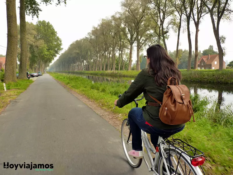 Canal de Damme, Ruta en bicicleta por Brujas, Hoy Viajamos