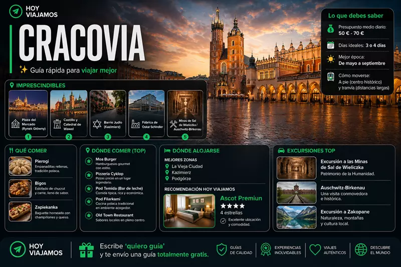 infografia cracovia hoy viajamos