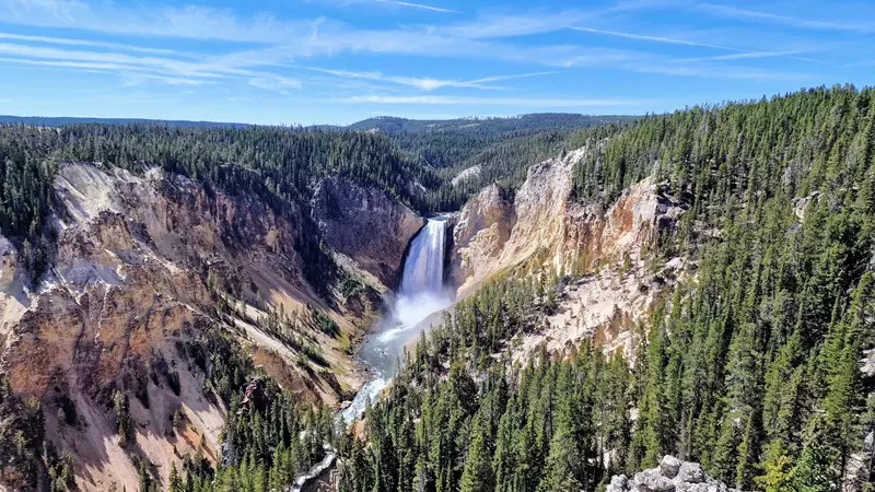 Lower Falls, ¿Qué ver en Yellowstone en 3 días?