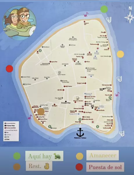 mapa de gili air