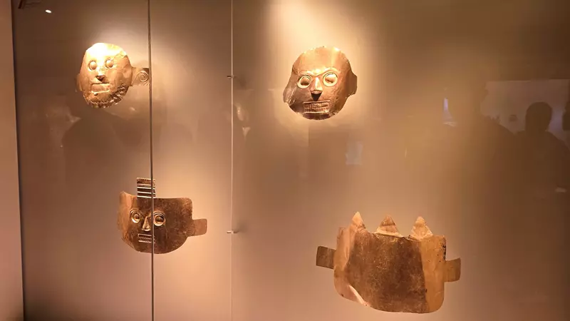 Mascaras museo del oro de Bogotá