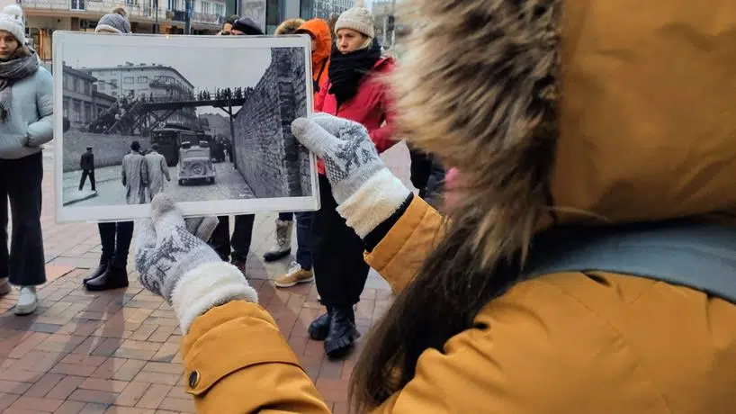 Foto del antiguo paso, La Varsovia Secreta