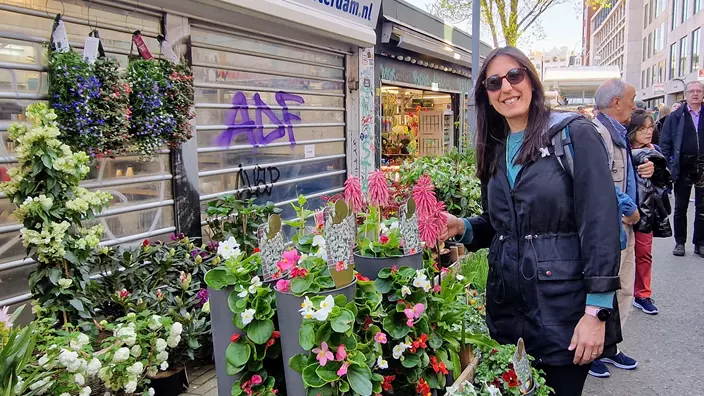 free tours por Ámsterdam mercado de las flores