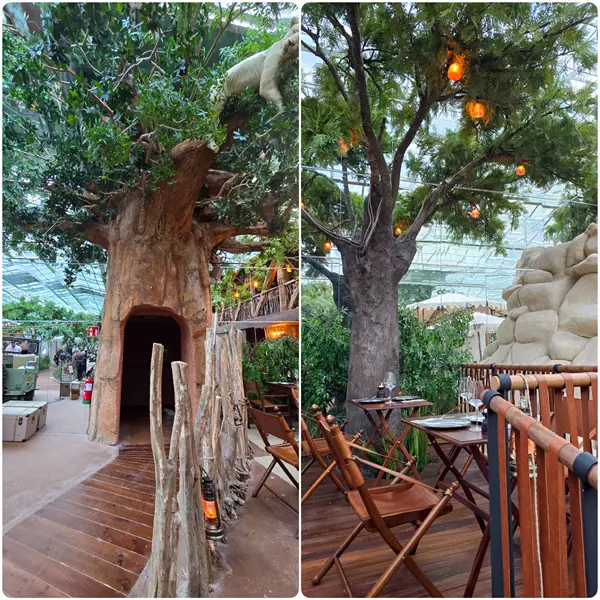 Decoración y mesas Voltereta Tanzania