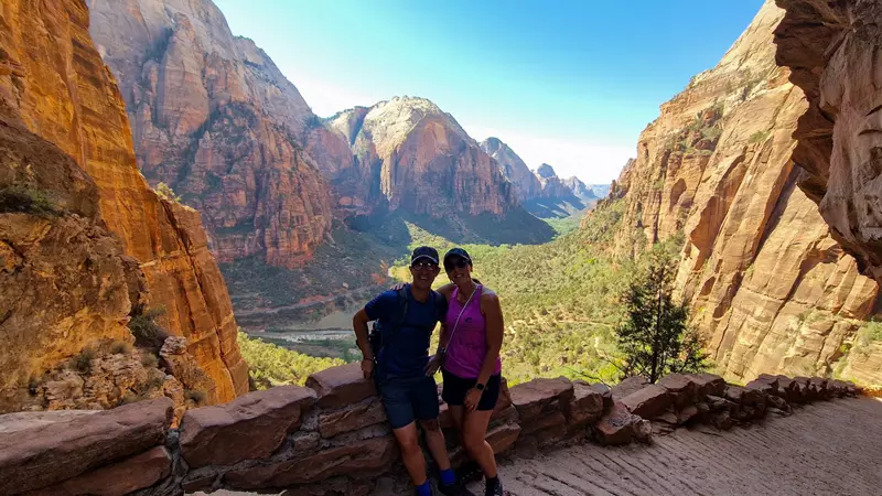 Mirador subida The Angels Landing, Rutas en Zion National Park