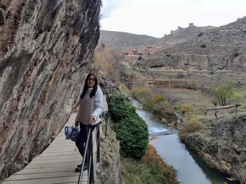 Pasarela paseo fluvial Albarracín, paseo fluvial guadalaviar