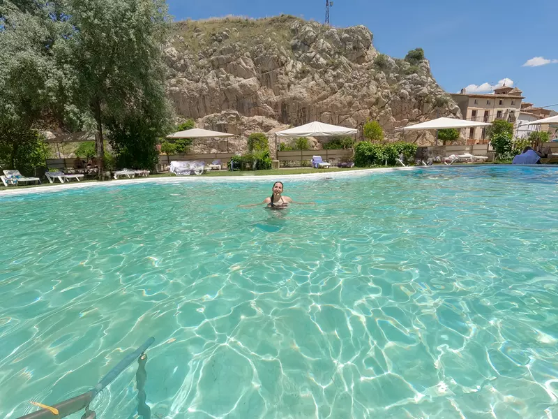 Piscina exterior Hotel Balneario Alhama de Aragón