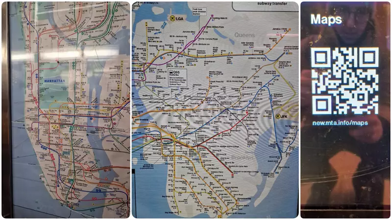 Mapa Metro de Nueva York, código QR