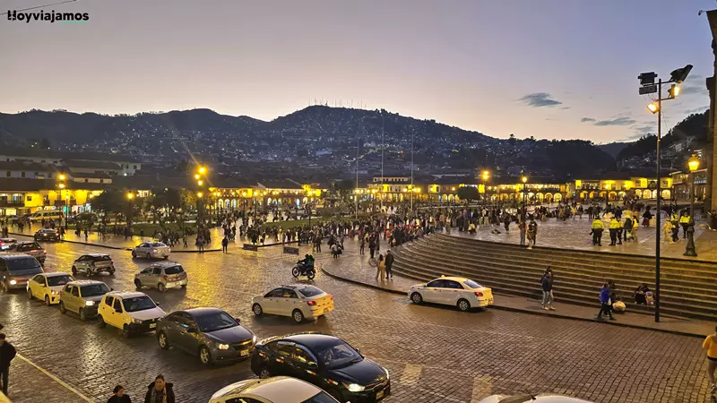 Plaza de Armas de Cusco en el centro histórico