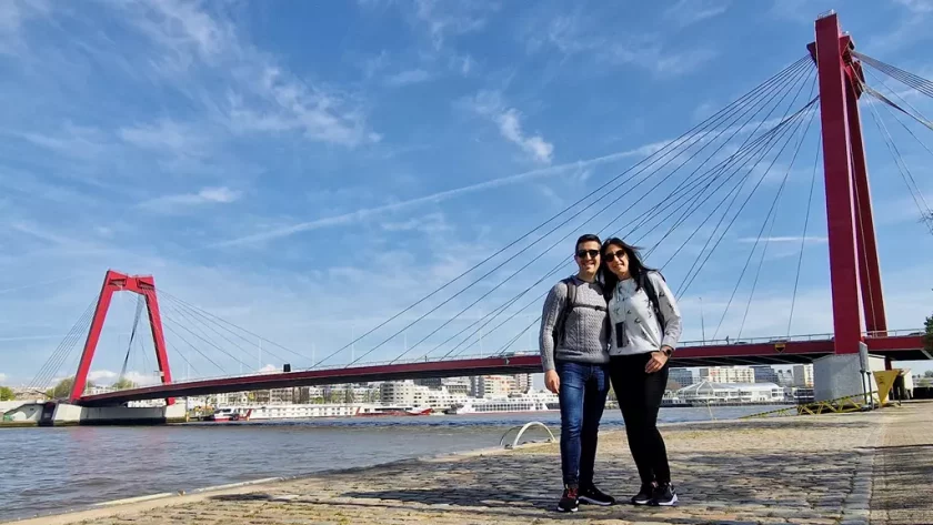 Que ver en Rotterdam en un día, puente willemsbrug , hoy viajamos