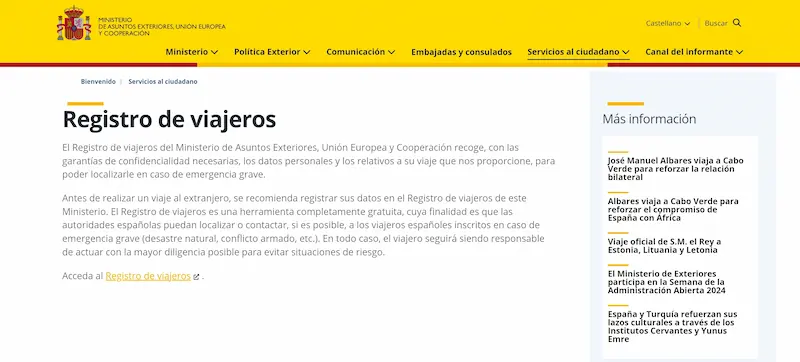 Requisitos para viajar a Indonesia desde España, registro de viajeros