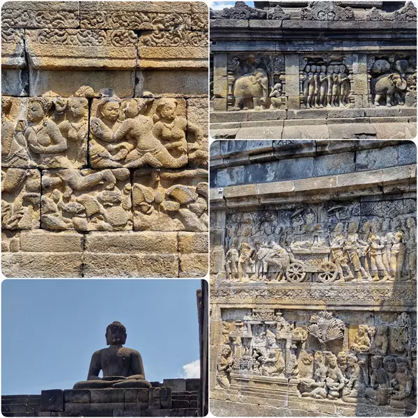 Relieves del Templo de Borobudur