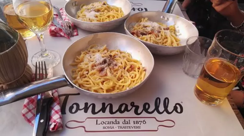 donde comer en roma barato, hoy viajamos, tonnarello