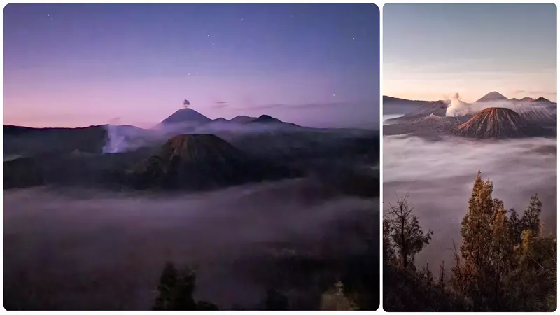Amanecer desde el Bromo, Ruta por los Volcanes Bromo e Ijen