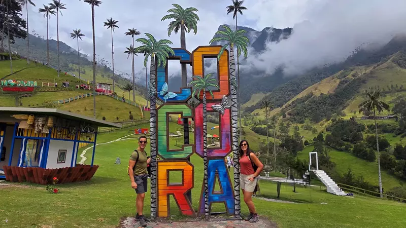 Zona fotografía Valle del Cocora, Ruta por Colombia por Libre
